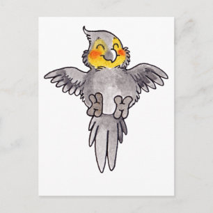 Cartão Postal Cockatiel