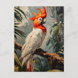 Cartão Postal Cockatoo Portrait Vintage
