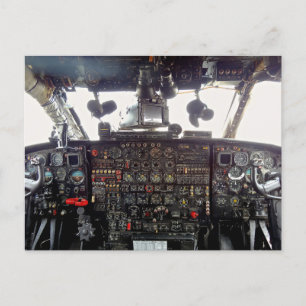 Cartão Postal cockpit de aeronaves Jet