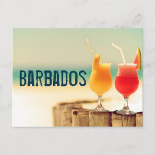 Cartão Postal cocktails Barbados