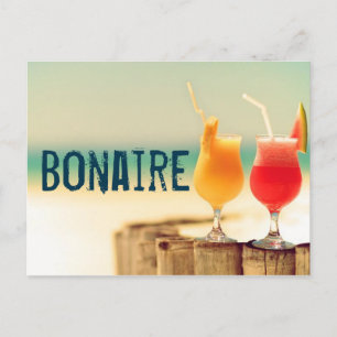 Cartão Postal cocktails Bonaire