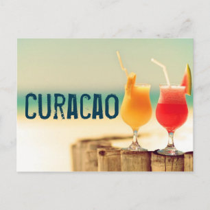 Cartão Postal Cocktails curacao