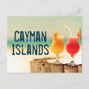 Cartão Postal cocktails das Ilhas Cayman