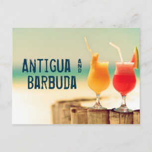 Cartão Postal Cocktails de Antígua e Barbuda