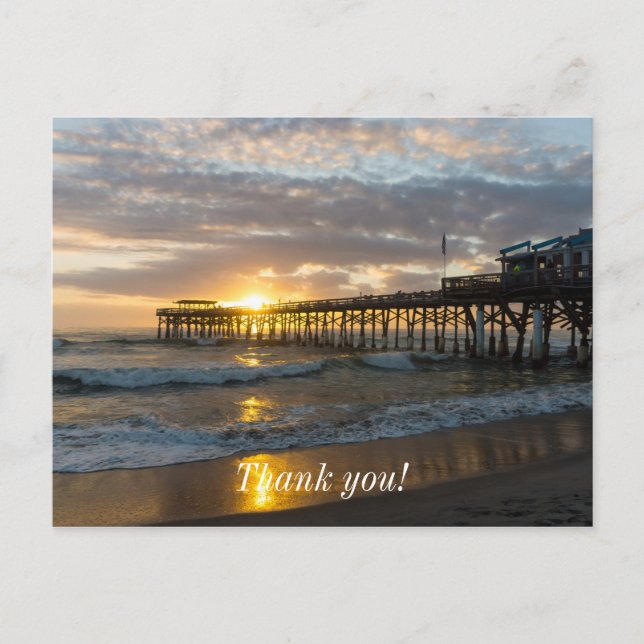 Cartão Postal Cocoa Pier 1º Nascer do Sol 2017 (Frente)