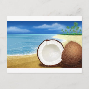 Cartão Postal Coconut Getaway