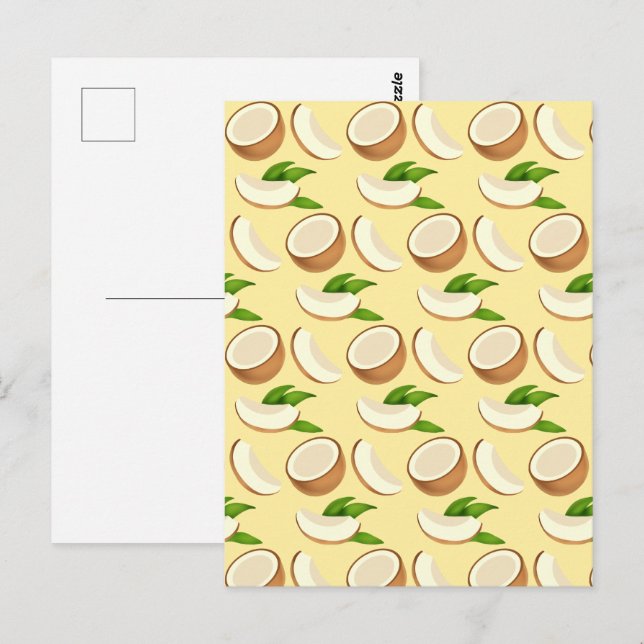 Cartão Postal Cocos Tropicais (Frente/Verso)