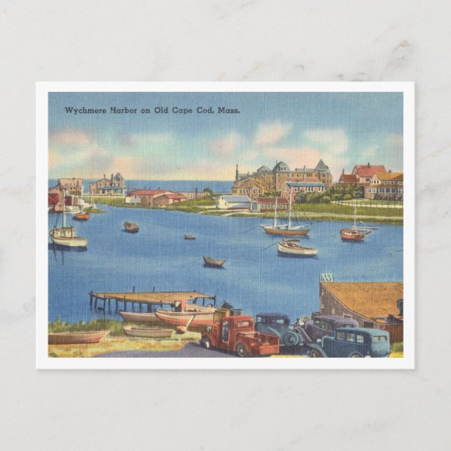 Cartão Postal Cod vintage Wychmere Harbor (Frente)