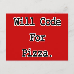 Cartão Postal codará por pizza