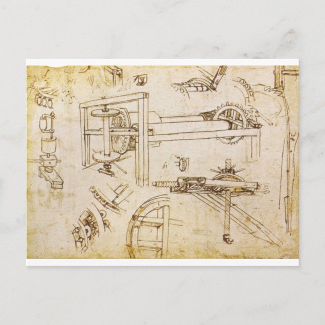 Cartão Postal Codex Atlanticus (Frente)