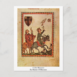 Cartão Postal Codex Manesse Por Mestre De Manesse