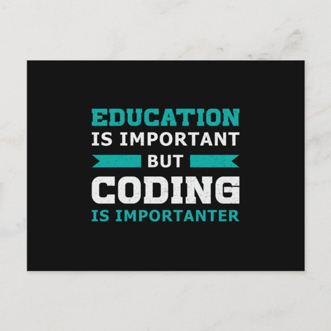 Cartão Postal Codificação de Codificador Médico É Importante Pre (Frente)
