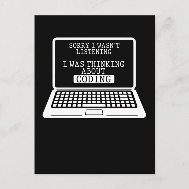 Cartão Postal Codificação Diversão do Engenheiro do computador P (Frente)