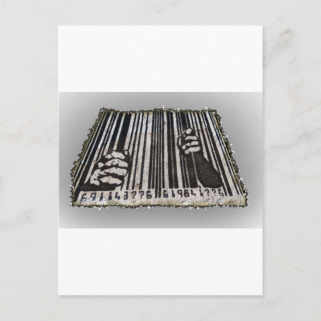 CARTÃO POSTAL CÓDIGO DE BAR PRISON JAIL (Frente)