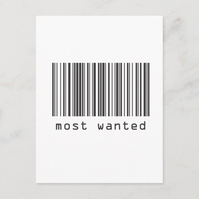 Cartão Postal Código de Barras - Mais Procurado (Frente)