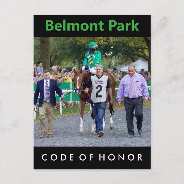 Cartão Postal Código de Honra por Missão Nobre (Frente)