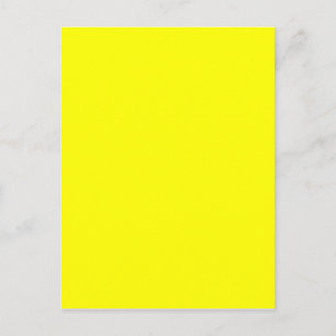Cartão Postal Código hexadecimal amarelo neon FFFF01