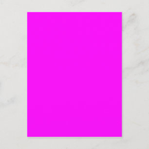 Cartão Postal Código hexadecimal cor-de-rosa claro FF00FF