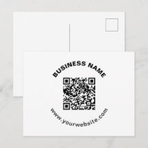 Código QR com Nome da Empresa Texto Circular em Ne