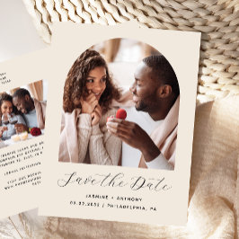 Cartão Postal Código QR de duas marcas de fotos - Salvar a data