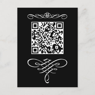 Cartão Postal Código QR floresce