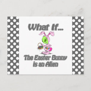 Cartão Postal coelho alienígena