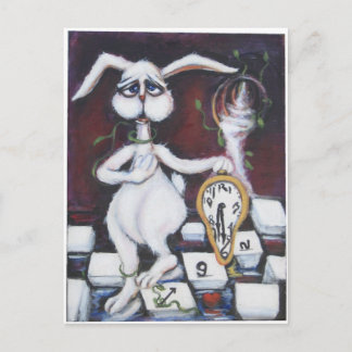 Cartão Postal Coelho Branco
