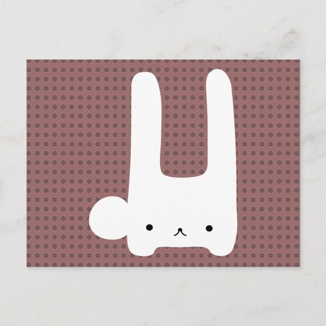 Cartão Postal coelho branco (Frente)