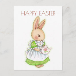 Cartão Postal Coelho Coelho da Páscoa "Bonito Vintage"