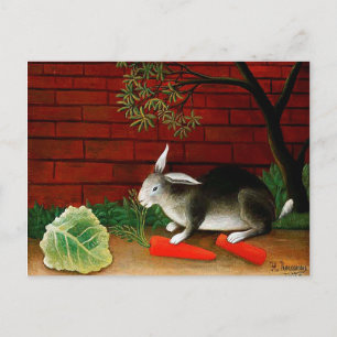 Cartão Postal Coelho de Henri Rousseau
