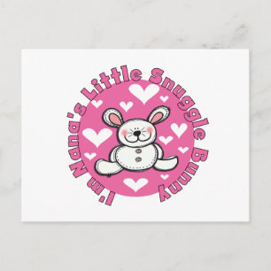 Cartão Postal Coelho do Snuggle de Nana pouco