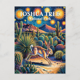 Cartão Postal Coelho Jackrabbit da Vida Selvagem do Deserto de J