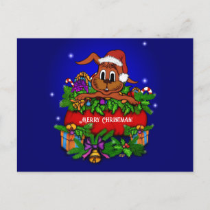Cartão Postal Coelho Natal