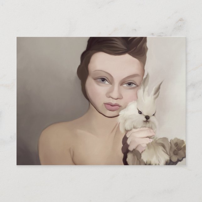 Cartão Postal coelho yips (Frente)