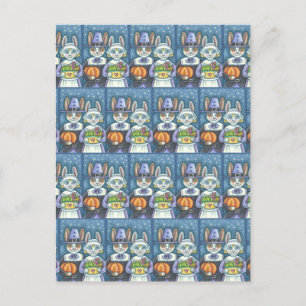 CARTÃO POSTAL COELHOS PEREGRINOS, PRIMOS E ADEQUADOS PERUS DE AÇ