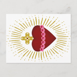Cartão Postal Coeur de Marie