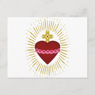 Cartão Postal Coeur de Marie