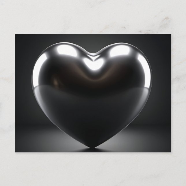 Cartão Postal Coeur Noir Digital Art (Frente)