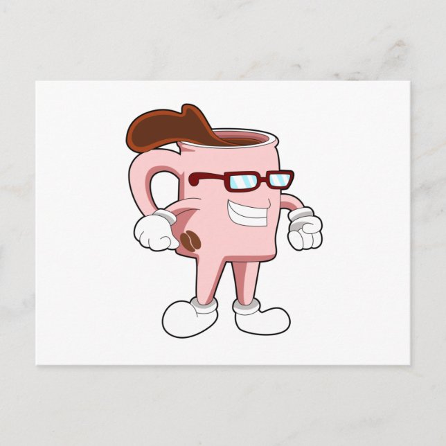 Cartão Postal Coffee cup with Coffee (Frente)