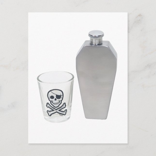 Cartão Postal CoffinFlaskShotGlass070109 (Frente)
