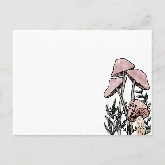 Cartão Postal Cogumelos  (Frente)