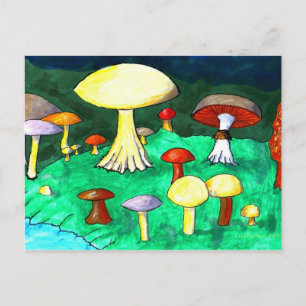 Cartão Postal Cogumelos