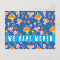 Cogumelos Fofos Anúncio de Mudança de Casa Caracói