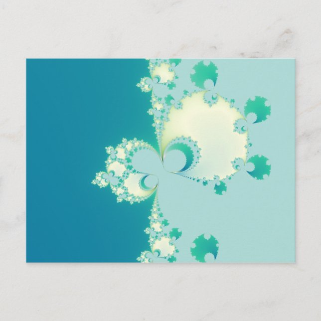 Cartão Postal Cogumelos Fractais (Frente)