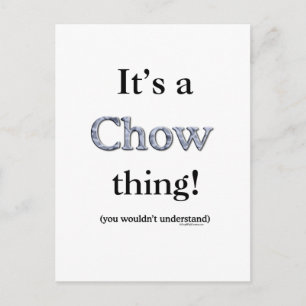 Cartão Postal Coisa Chow Chow