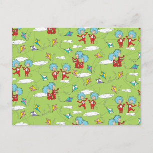 Cartão Postal Coisa Uma Coisa Dois Padrões De Coisas De Morcego