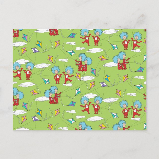 Cartão Postal Coisa Uma Coisa Dois Padrões De Coisas De Morcego  (Frente)