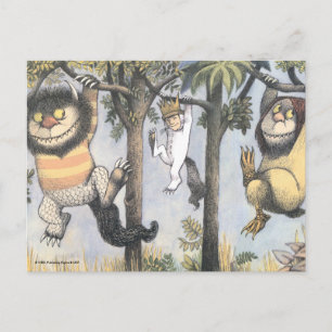 Cartão Postal Coisas Selvagens e Max Balançando nas Árvores
