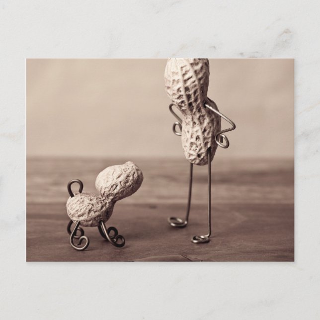 Cartão Postal Coisas Simples - Homem e Cachorro (Frente)