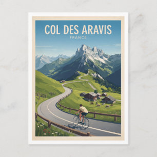 Cartão Postal Col des Aravis La Clusaz França Presente de Viagem